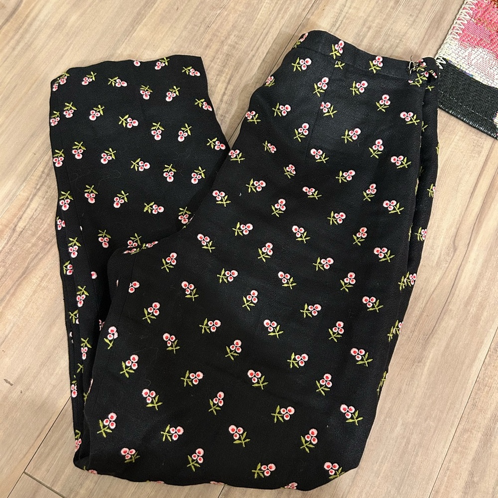 Carlisle Floral Black Pants